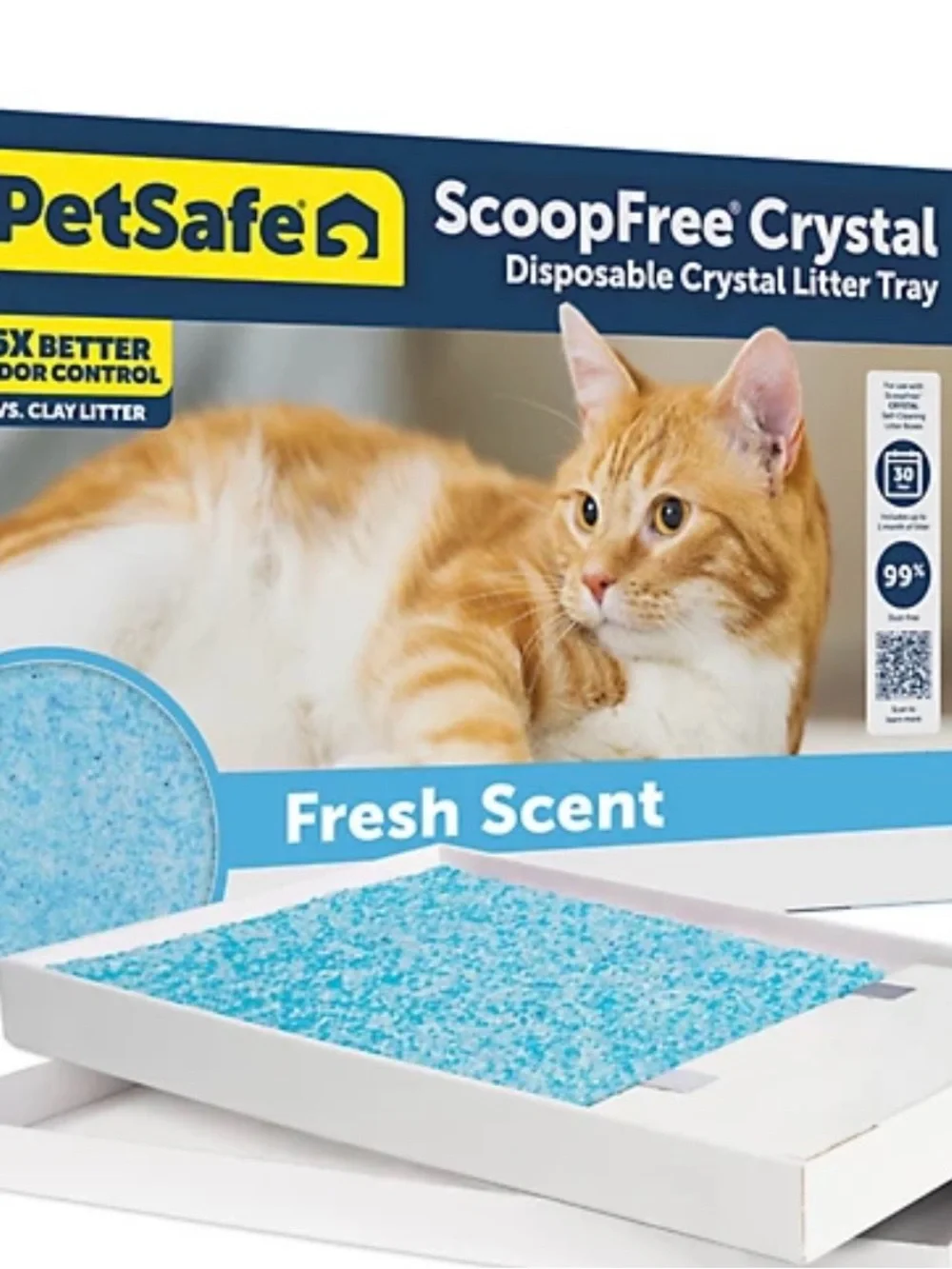 PetSafe Automated Cat Litter Box - White and Gray